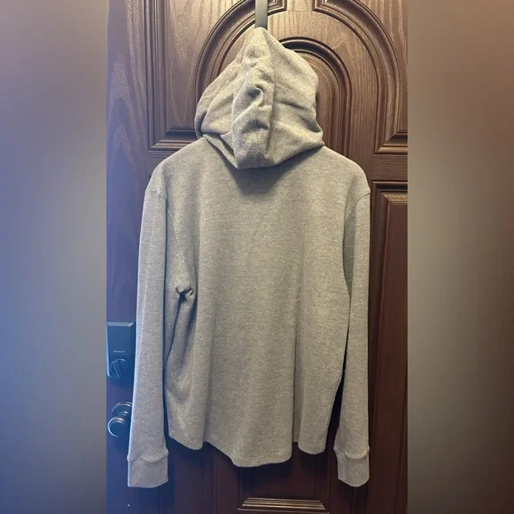 American Eagle Outfitters Gray Hooded Henley-Size Medium NWT - Picture 5 of 6